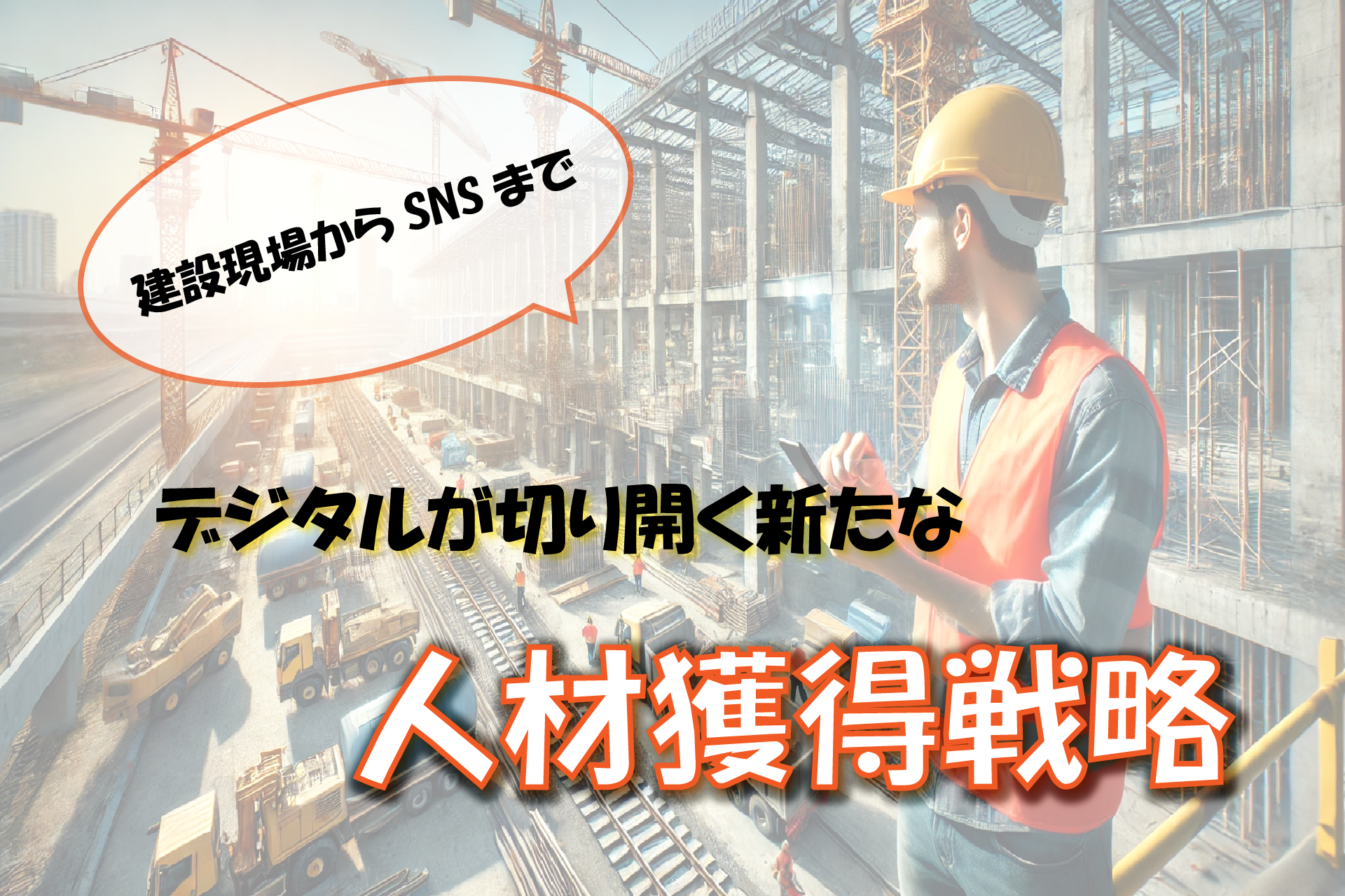 建設現場からSNSまで！デジタルが切り開く新たな人材獲得戦略