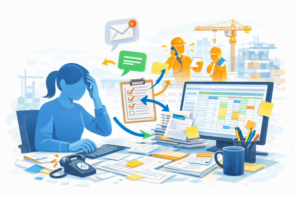 株式会社LINK　業務効率化　建設業
事務忙しい　楽にしたい